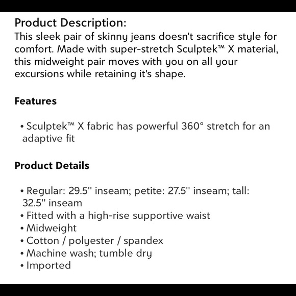 Athleta - Skulptek jeans overdye wash - Picture 4 of 6